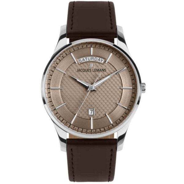 Jacques Lemans Men's Watch London Quartz Dark Brown/Mocha