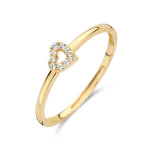 Blush Ladies' Gold Ring 585 Cubic Zirconia Heart