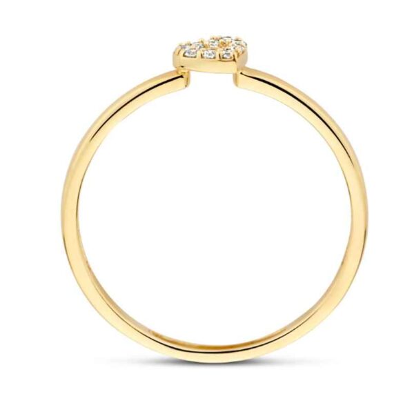 Blush Ladies' Gold Ring 585 Cubic Zirconia Heart - Image 2