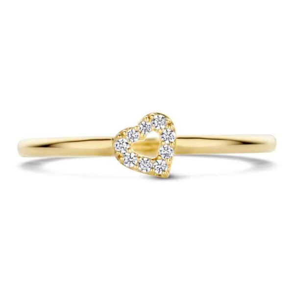 Blush Ladies' Gold Ring 585 Cubic Zirconia Heart - Image 3