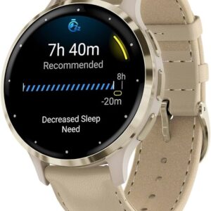 Garmin Venu 3S Fitness Smartwatch Beige/Softgold 2 Straps