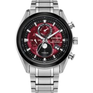 Citizen Eco-Drive Men's Watch Radio-Controlled Solar Titanium/Red