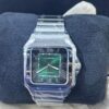 Cartier Santos Green Dial Watch